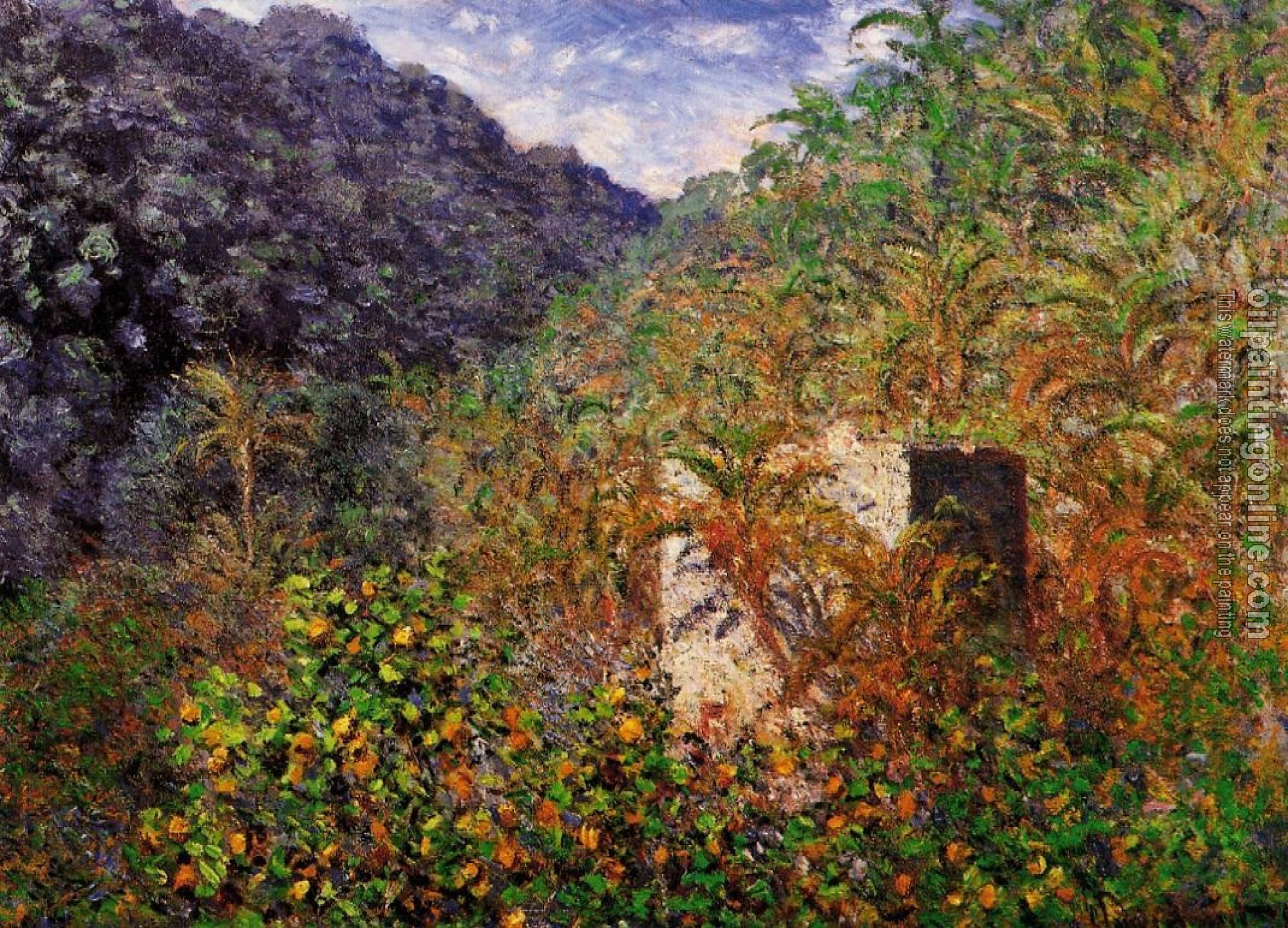 Monet, Claude Oscar - The Valley of Sasso, Bordighera